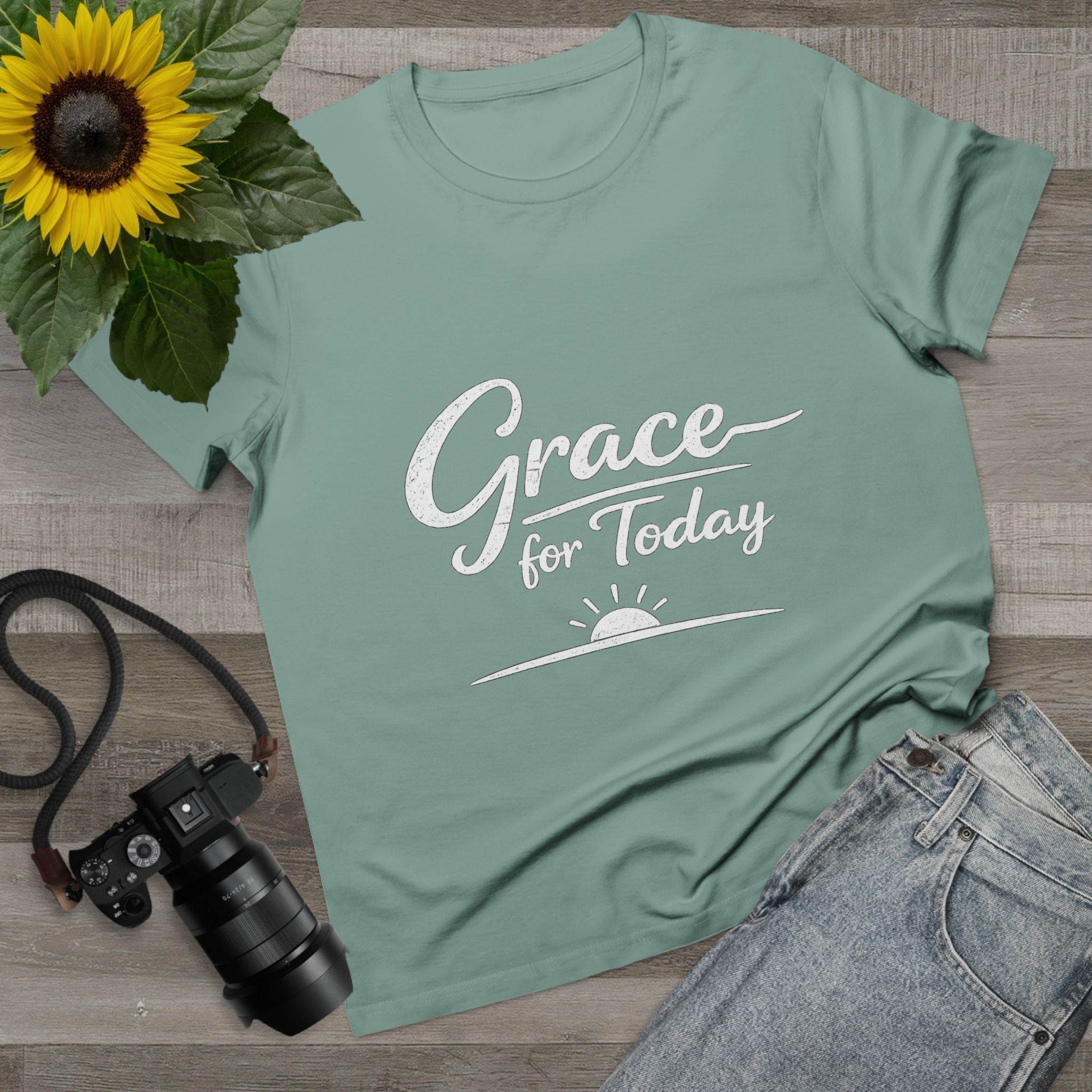 2/23 - Grace for Today Women’s Tee — Inspirational Morning Graphic Shirt