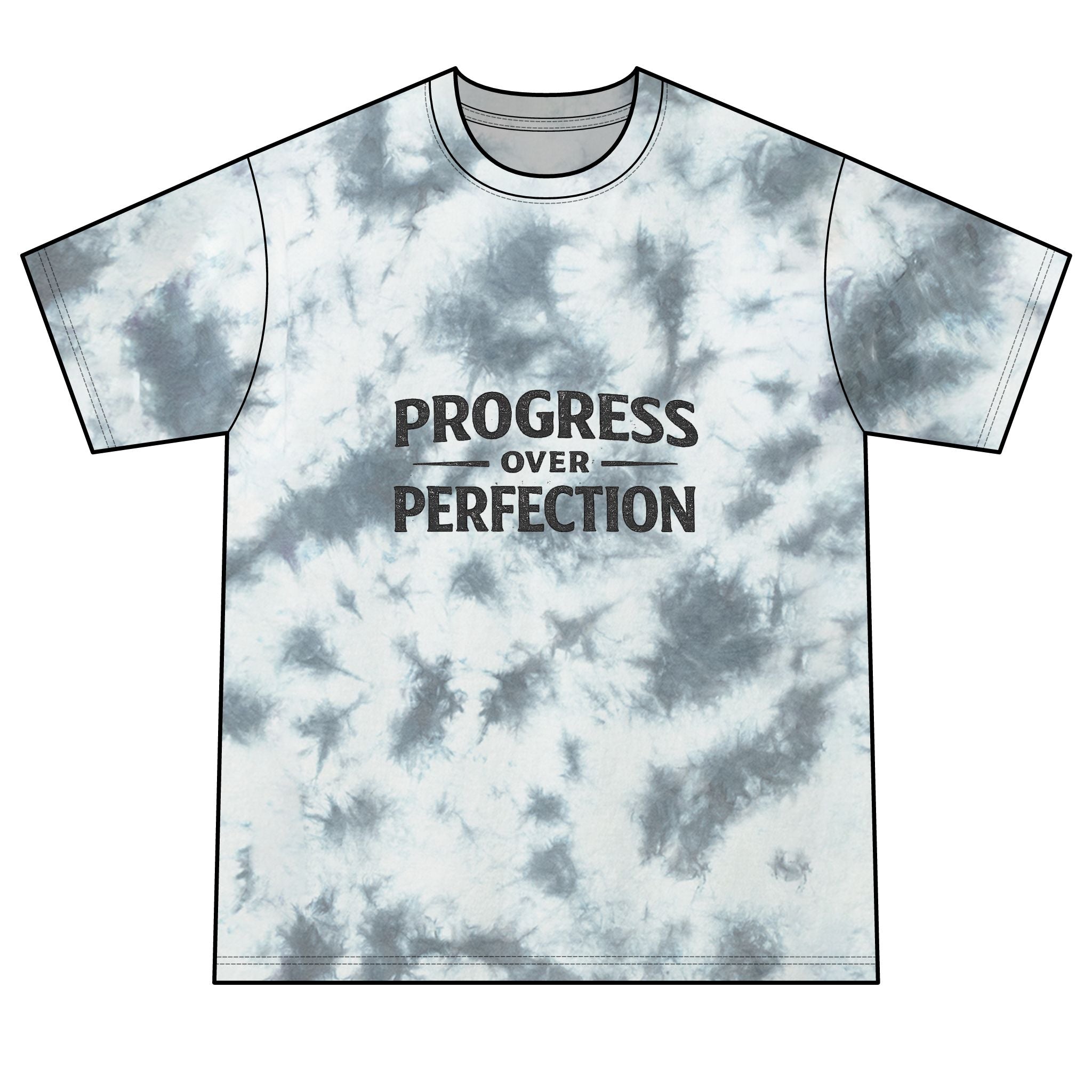 2/23 - Progress Over Perfection Tie-Dye Tee